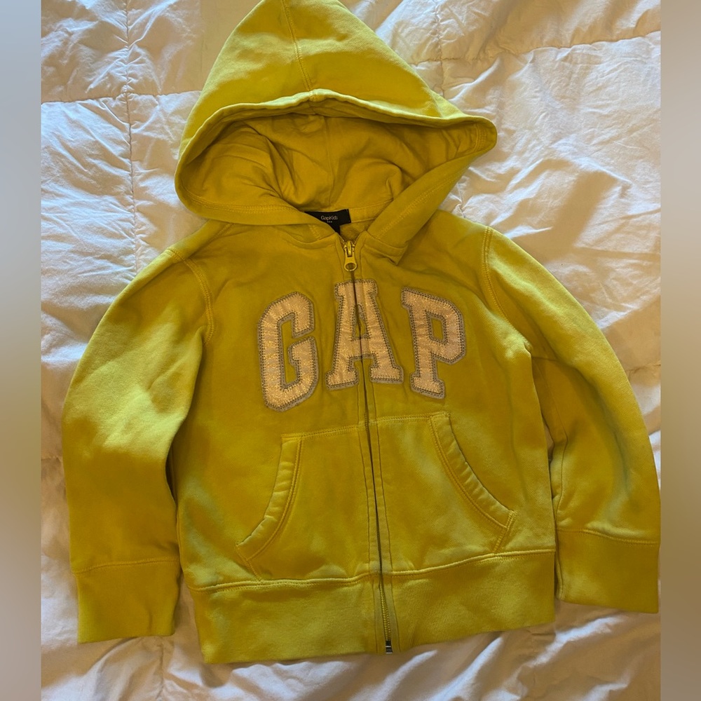 Girls gap zip up hoodie 4/5 kids